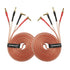 UCINNOVATE 2 Pack 13 AWG Speaker Wire with Gold-Plated Right Angle Banana Plugs, 3m HiFi Audio Cable