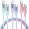 USB C to USB C Cable 3 Pack 6FT 60W, Fast Charging Cord for iPhone 15 Pro Plus, iPad, MacBook, Samsung, LG