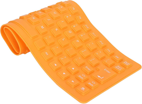 Silicone Folding Keyboard, Portable USB Wired 85 Keys Standard Keyboard, Lightweight and Waterproof