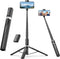Fuloview Selfie Stick Travel Tripod for iPhone Wireless Remote for Selfies, Extendable Selfie