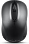 Perixx PERIMICE-722B Wireless Optical Mouse, Portable Design with Silent Clicks and Cable Straps, Black