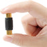 10 Pack Audio Video Gold RCA Female to Female Coupler Connector Adapters, Gold Plated for Phono, Speaker, RCA Cable