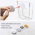 VANCORE Clear Wall Mounted Charging Phone Holder Smart Phone Station with 3 Holes
