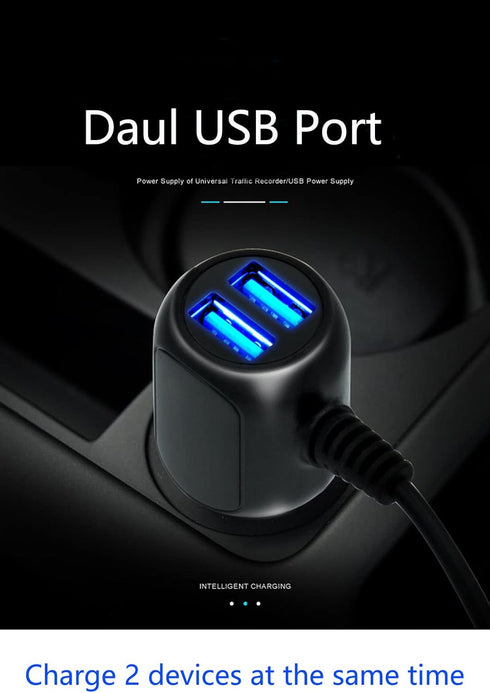 Car Charger Adapter Cord for Garmin Dezl 580 LMT-S, 570LMT, 770LMTHD, 780 LMT-S, OTR500, OTR700, GPS Power Cable