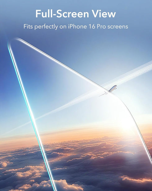 ESR 3 Pack for iPhone 16 Pro Screen Protector - Military Grade Shatterproof Tempered Glass Film