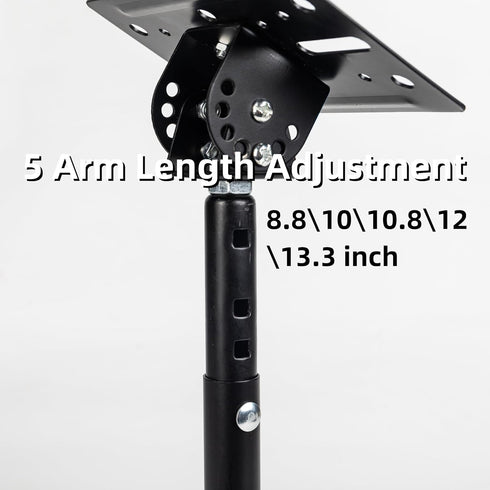 ZSHIGANMA 80lb,Heavy Universal Speaker Wall Ceiling Mounts Support up to Duty Dual Black Bookshelf Speaker Mounting