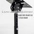 ZSHIGANMA 80lb,Heavy Universal Speaker Wall Ceiling Mounts Support up to Duty Dual Black Bookshelf Speaker Mounting