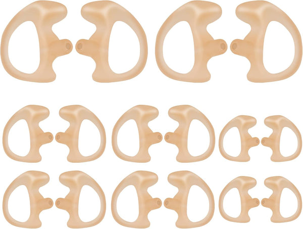 Universal Replacement Insert Silicone Soft Earmold for Baofeng Motorola Kenwood Retevis Midland Two Way Radios Headset