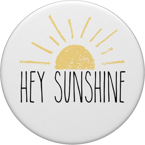 Rae Dunn Inspired Mug "Hey Sunshine" Summer Beach Vacation PopSockets Standard PopGrip