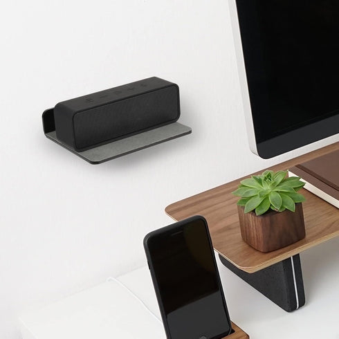 TXEsign Wall Shelves Speaker Shelves 2 Pack, Small Mount for Bluetooth Speaker, Webcam, Toy Display