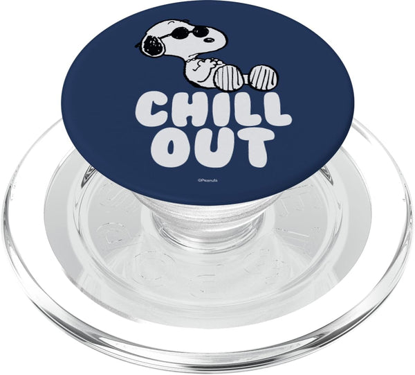Peanuts Chill Out Snoopy PopSockets PopGrip for MagSafe.
