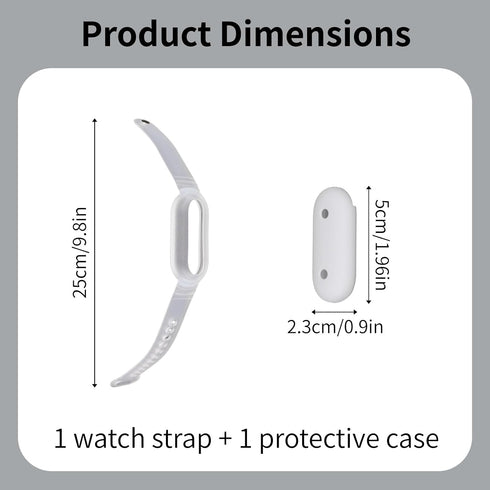 Fukaisu Wristband and Protective Case for NotePin, Adjustable TPU Wristband Durable Wearable Accessory Compatible