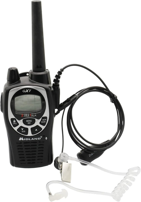 Walkie Talkies Earpiece with Mic, 2 Pin Acoustic Tube Headset Compatible with Midland LXT600VP3 GXT1000VP4 LXT500VP3