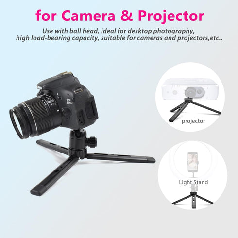 Adjustable Aluminum Mini Tripod Stand for DSLR Cameras, Zhiyun Weebill, DJI Ronin, Stabilizer Handle