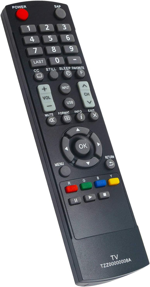 New TZZ00000008A Replacement Remote Control for Panasonic Viera LCD TV Models TC-L32C5, TC-L42U5