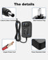 DC 12 Volt 1.5 Amp Switching Power Supply, AC to DC 12V Adapter with Multiple Tips
