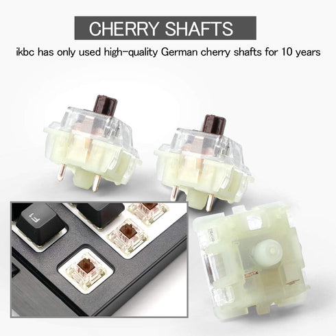 HUYUN Authentic RGB Cherry MX Switches Keycap Keyswitches Replacement for Mechanical Keyboard (Brown 3 pin*10PCS)