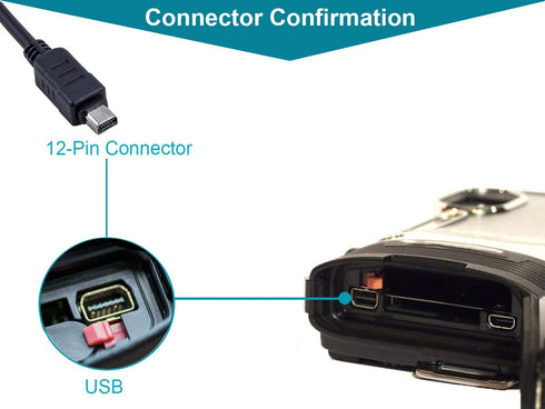 USB Data + Battery Power Charger Cable for Olympus Camera SZ-12