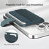 Sinjimoru Pull & Eject Magnetic Wallet for iPhone, Finger Grip for MagSafe Card Holder, Compatible with MagSafe Wallet