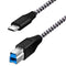 Fasgear USB C to USB B 3.0 Cable 6ft: USB 3.0 Type