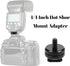 FdcZeyxior 6 Pack 1/4" 1/4" 20 Cold Shoe Mount Adapter and Hot Shoe Mount Adapter, Screw Thread Cold Shoe Flash Stand