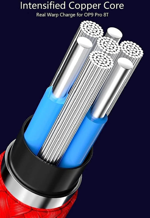 OnePlus Cable for Oneplus 9 Pro 9 8T - 3.3 Ft Data Cable Warp Charge 65 for One Plus 8T 9 Pro Charging USB C