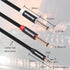 2pack 10Ft 3.5mm TRS to Dual 6.35mm Stereo Cable, 1/8 TRS to Dual 6.35mm 1/4 TS Mono Y Splitter for Smartphone, Mixer