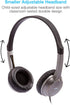 Cyber Acoustics Lightweight 3.5mm Stereo Headphones for Kids (ACM-7000) - Great for Tablets, Chromebooks, Laptops, PCs,