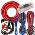 Complete 4000W Gravity 0 Gauge Amplifier Installation Wiring Kit Amp Pk3 0 Ga Blue for Car/Truck/Motorcycle/RV/ATV