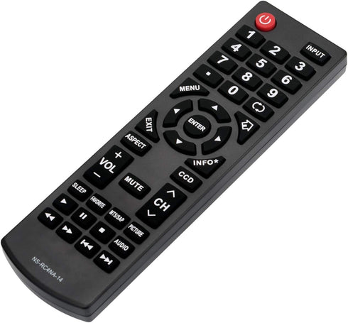 NS-RC4NA-14 Remote Control Replacement for Insignia LED LCD TV Models NS-19ED200NA14, NS-22E400NA14
