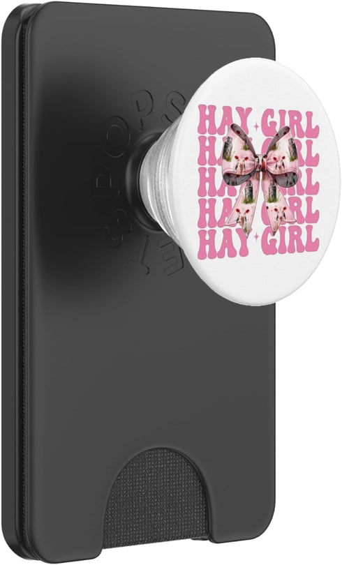 Womens Coquette Bow Dairy Farmer Cow Farming Gifts Hay Girl Funny Dairy Farmer Cow Dairy Farming Coquette Bow PopSockets PopWallet