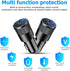 2Pack USB C Car Fast Charger, PD 38W 3.1A 2 Port Auto Quick Charger Adapter for iPhone, Samsung Galaxy
