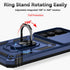 Samsung Galaxy A55 5G Case with Camera Lens Cover, Dual Layer Military-Grade Drop Tested Magnetic Ring Holder Kickstand