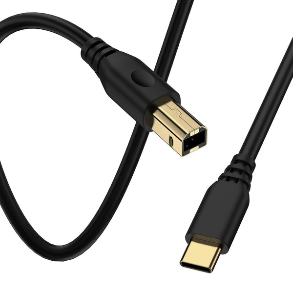 HUHUTa USB B to USB C Printer Cable 3FT Scanner Cable,High Speed Type