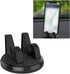 Pack-1 Car Dashboard Cell Phone Holder, 360 Degree Rotation Navigation Bracket for Most Cars, SUVs and Vans (Black)