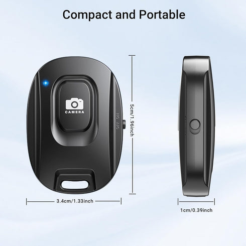 Voinap 2 Pack Wireless Remote Shutter for iPhone Camera,Bluetooth Camera Phone Remote Control for Photos