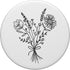 PopSockets Adhesive PopGrip - White Wildflower Floral Flower Design