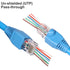 50PCS RJ45 Connectors, Ethernet Cat6 Pass Through Connector for Solid or Stranded UTP Ethernet Cable