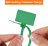 MECCANIXITY 250pcs 4 Inch Marker Cable Zip Ties, Self-Locking Nylon Wraps for Indoor and Outdoor Use, Green