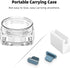 2 Pack Anti Dust Plugs for iPhone - 8 Pin Dust Cover with Mini Storage Box for iPhone Models