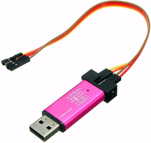 HiLetgo ST-Link V2 Emulator Downloader Programmer for STM32F103C8T6, STM8, STM32 with Cable (Random Color)