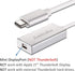 USB-C to Mini DisplayPort Adapter, USB 3.1 Type C to Mini DP Adapter Support 4K, Compatible with MacBook Pro,