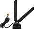 Eightwood WiFi 6E Antenna Tri-Band 6GHz 5GHz 2.4GHz RP-SMA WiFi Antenna Magnet Mount Base for PC Desktop Computer Motherboard WiFi Bluetooth Card Wireless WiFi Router