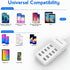 10-Port USB Wall Charger Station with Rapid Charging, Auto Detect Technology, Family-Sized USB Ports for Multiple