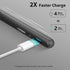 Metapen Pencil A8 for Apple iPad 2018-2024, 2X Faster Charge, Tilt Sensitive, Palm Rejection, Black