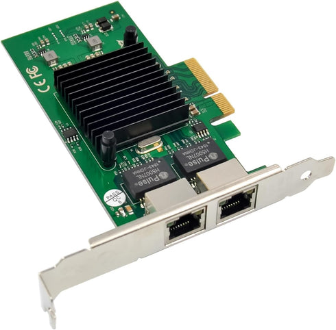 Dual-Port PCIe X4 Gigabit Network Card 1000M Ethernet Adapter with Intel 82576 for Windows/Linux