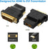 Rankie DVI to HDMI Adapter, 2-Pack Gold-Plated 1080P Male to Female Converter (Black)