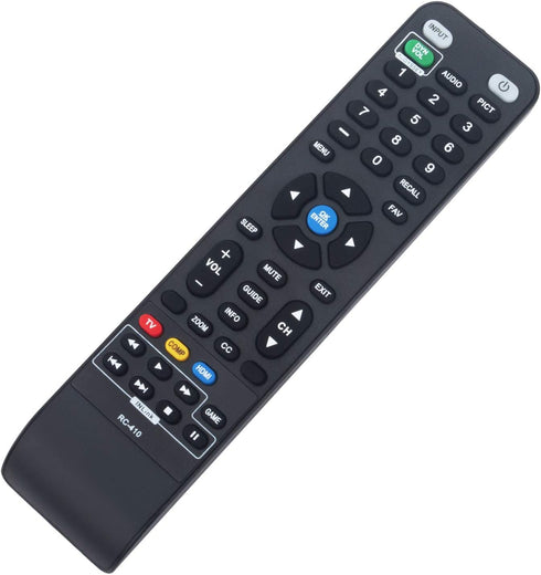 WINFLIKE RC-410 Replace Remote Control for Insignia LCD LED TV NS-42E570A11, NS-46E570A11