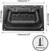 2Pcs Recessed Spring Loaded Speaker Handles, 5.1" x 3.15" Chest Cabinet Speaker Case Handles, Black by Bonsicoky