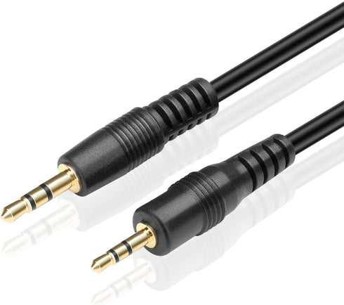 TNP 2.5mm to 3.5mm Adapter Cable (3FT) - Bi-Directional Male to Male Stereo Audio Jack Extension Converter